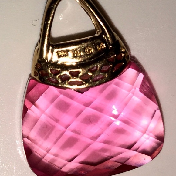 ALWAND VAHAN 10K 24" 14K MIDAS YG SAPPHIRE PURSE - Picture 5 of 8